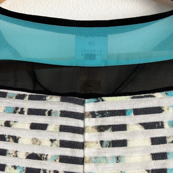 Barney’s New York Mini Dress Short Sleeve Striped Mesh - Picture 7 of 11